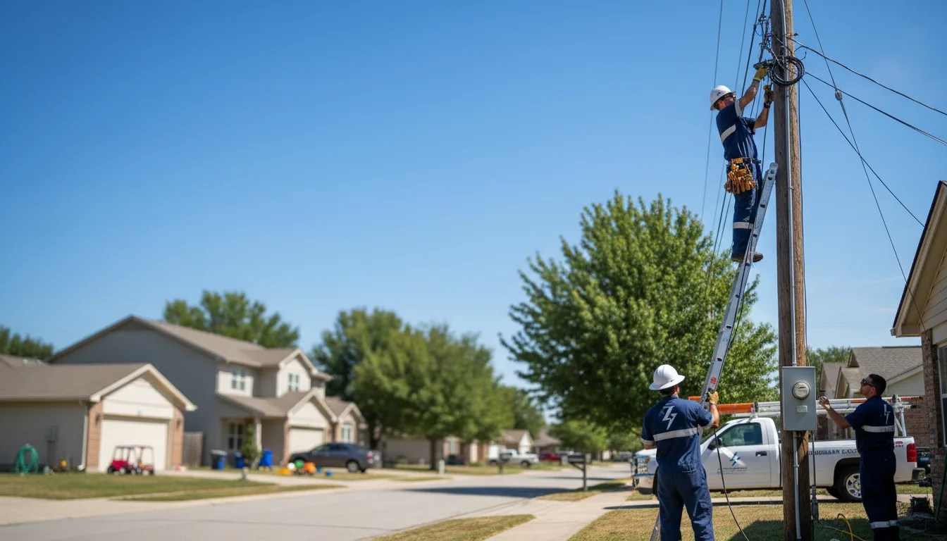 Residential electrician providing installation services in Pellston, MI